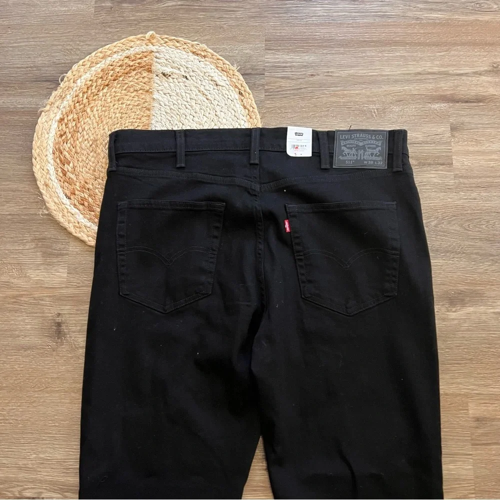 LEVI'S 511 Slim Advaned Stretch Mens Black Jeans NWT